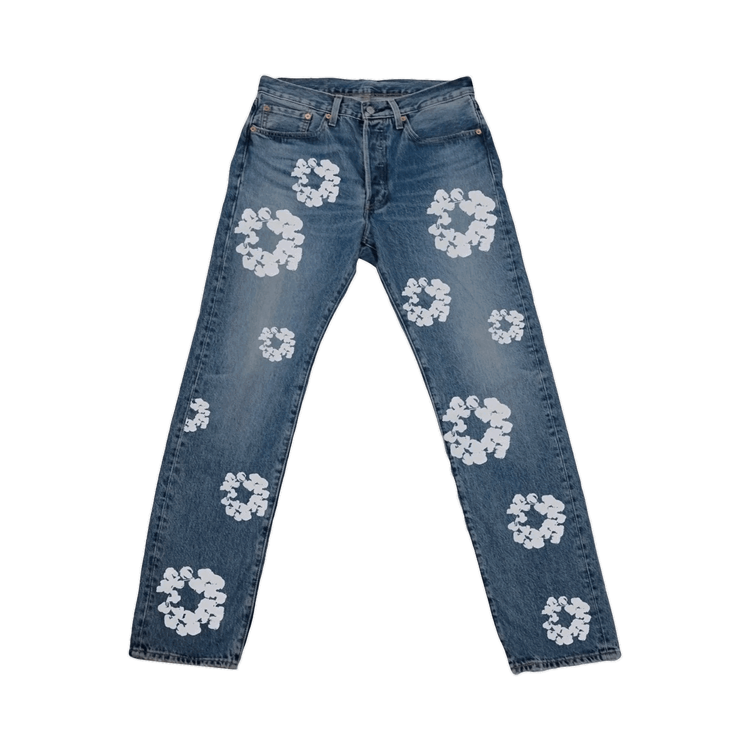 Džínsy Levi's x Denim Tears The Cotton Wreath Jean "Vintage Wash" Modrá | DT501 002 30, 0