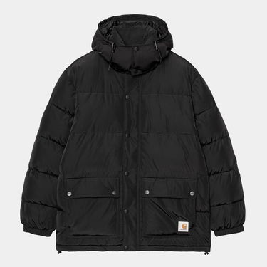 Prešívaná bunda Carhartt WIP Brent Padded Hooded Jacket with Pockets Čierna | I035361_48, 0