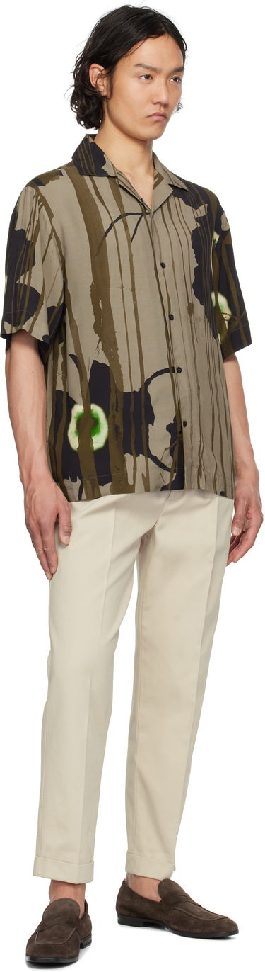 Košeľa BOSS HUGO Floral Print Shirt Hnedá | 50539329, 3