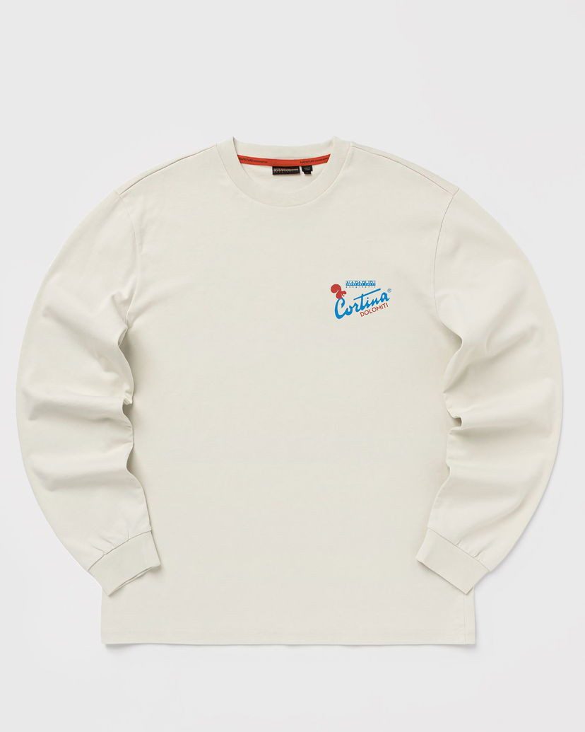 Tričko Napapijri FIEMME Long Sleeve T-Shirt Cortina Dolomiti Béžová | NP0A8947N1J1