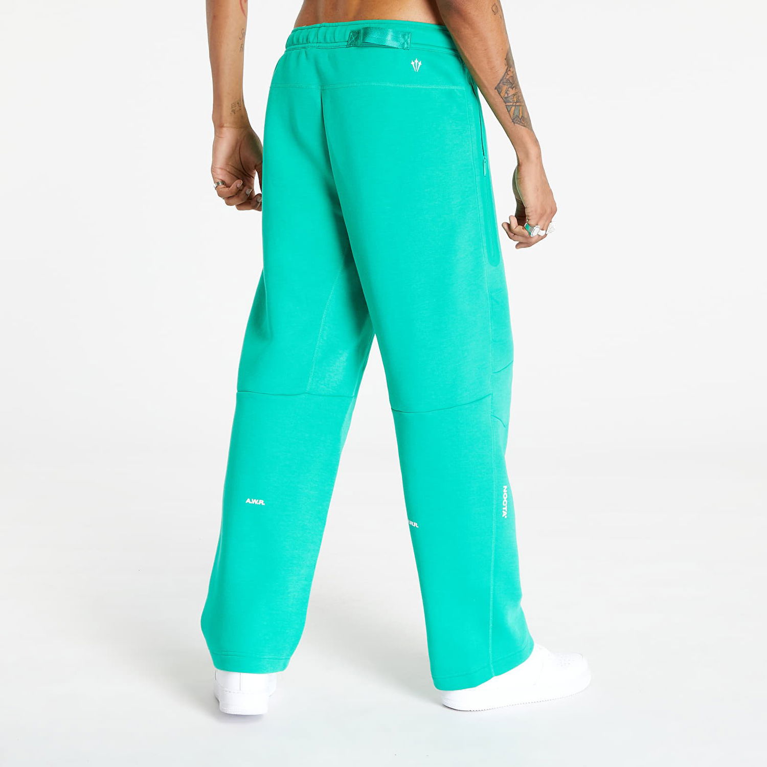 Tepláky Nike NOCTA x Tech Fleece Men's Open Hem Sweatpants Stadium Green/ Sail Tyrkysová | FD8460-324, 1