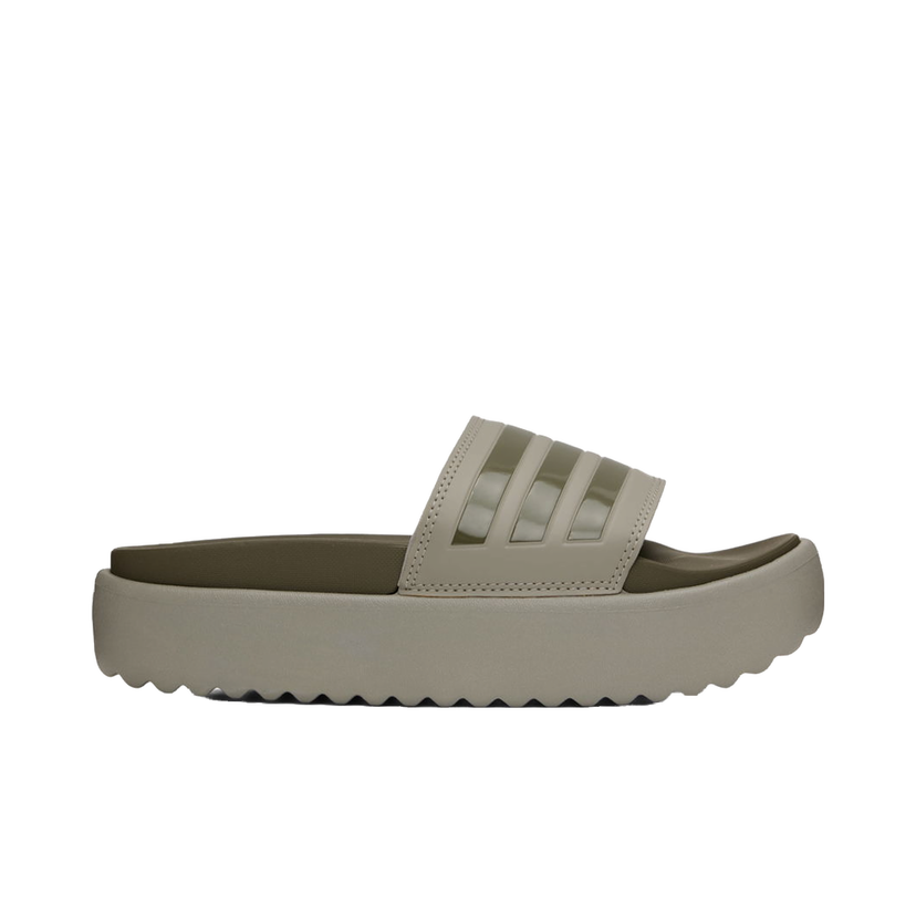Tenisky a topánky adidas Originals Adilette Platform Slides "Khaki" Zelené | HQ6180