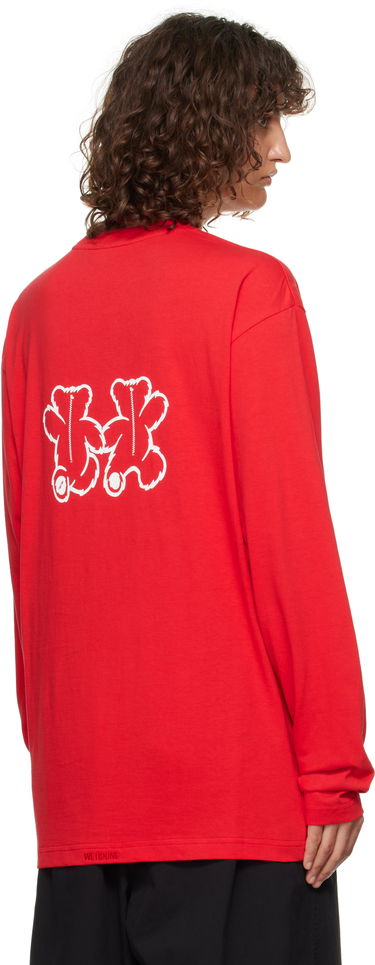 Tričko We11done We11done Teddy Twins Long Sleeve T-Shirt Červená | WD-TT3-24-750-U-RD, 2
