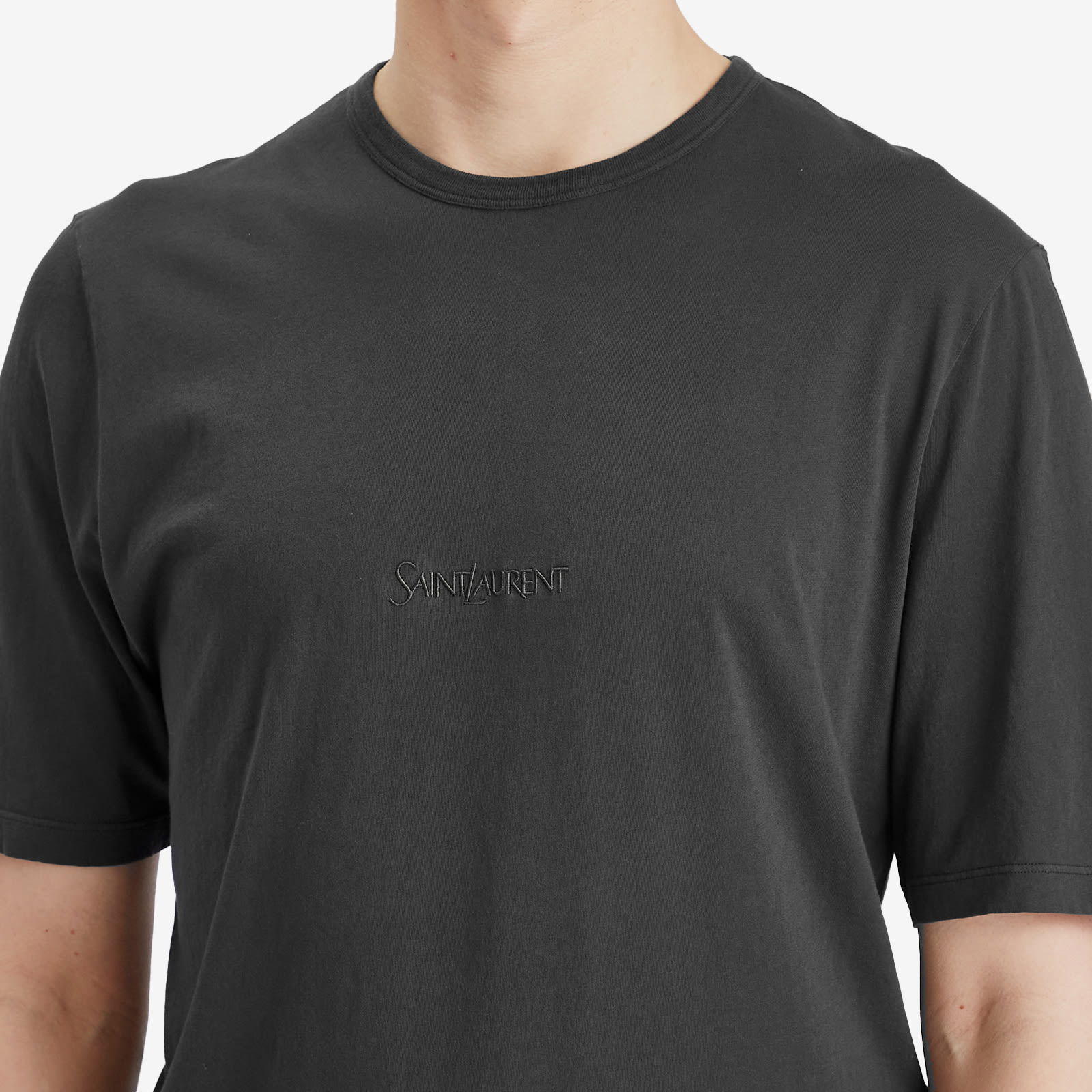 Saint Laurent Tonal Logo T-Shirt, Size Large