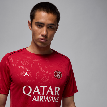 Dres Jordan Dri-FIT Paris Saint-Germain Academy Pro Pre-Match Football Short Sleeve T-Shirt Červená | HJ2987-659, 2