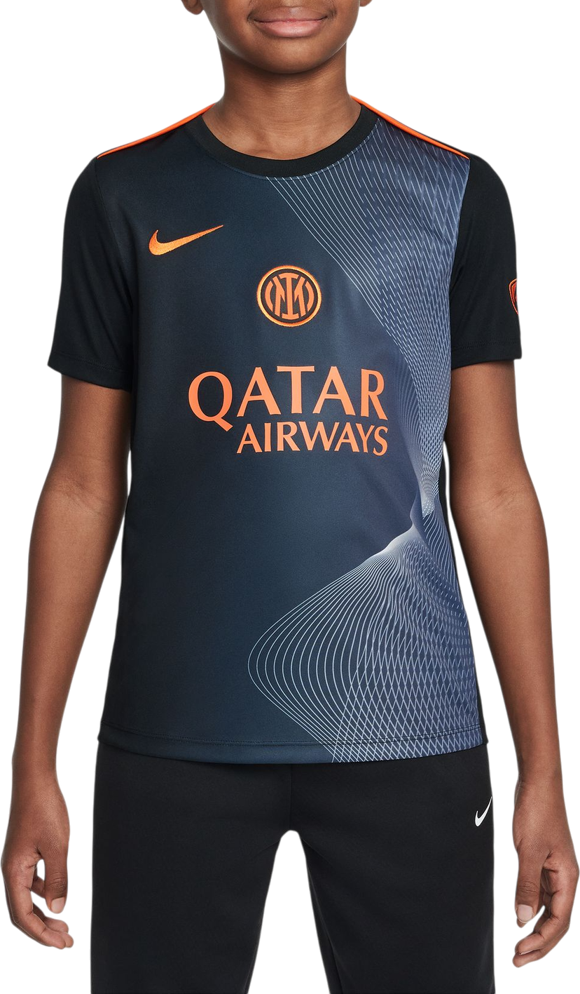 Tričko Nike Inter Milan Dri-FIT Pre-Match Top 2025/26 Čierna | hm4188-010