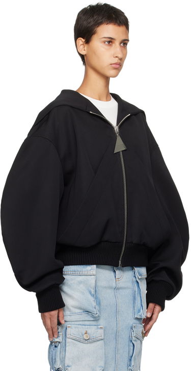 Mikina The Attico Attico Hooded Bomber Jacket Béžová | 241WCB41 W046, 4
