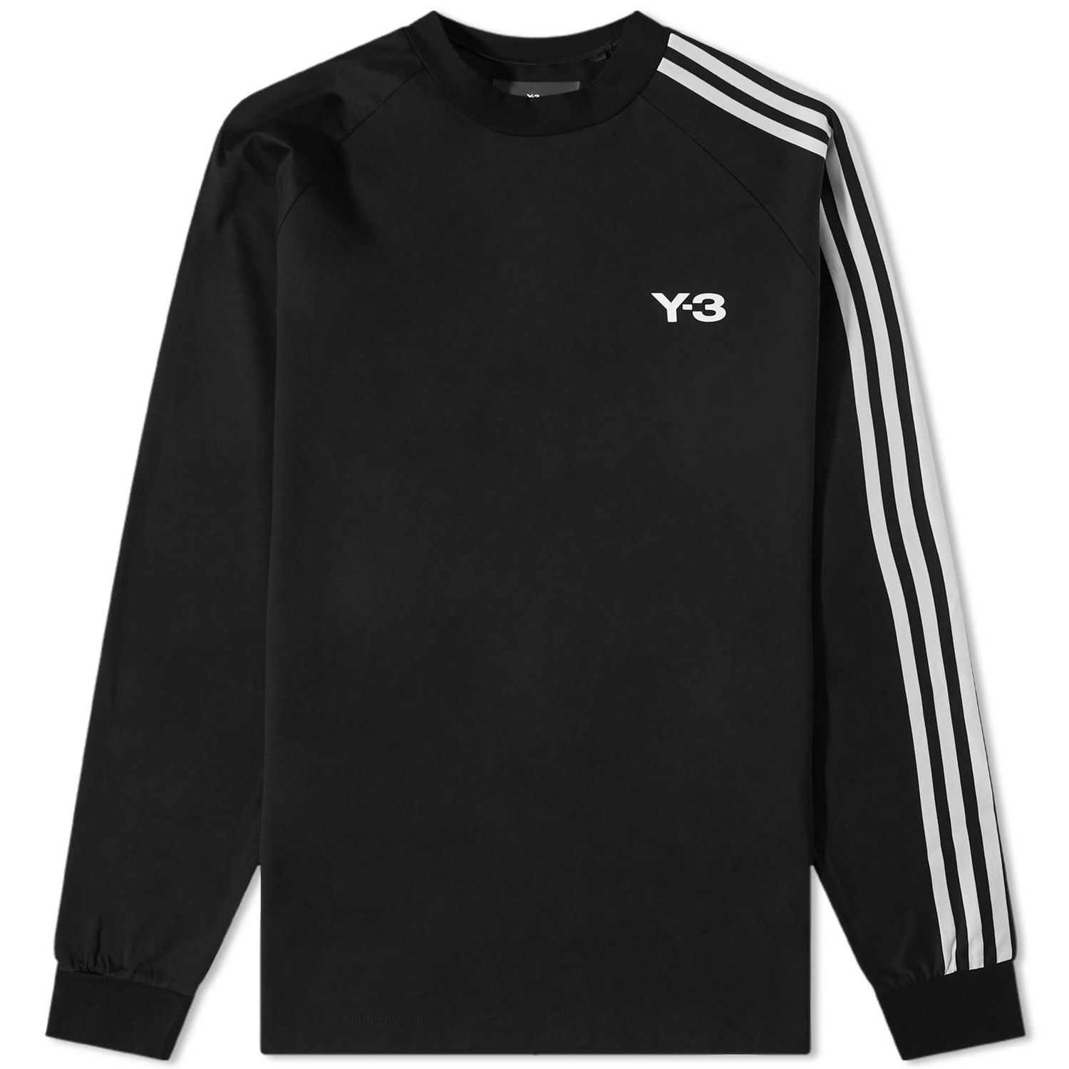 Tričko Y-3 3 Stripe Long Sleeve Tee Čierna | H44800, 0