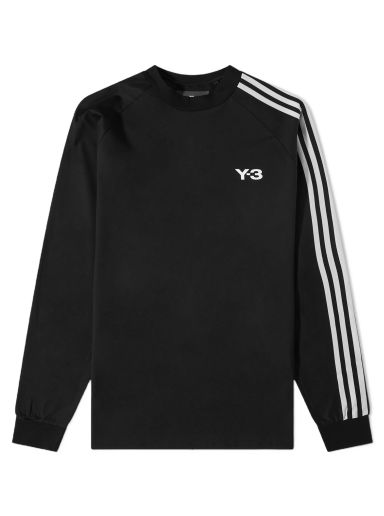 Tričko Y-3 3 Stripe Long Sleeve Tee Čierna | H44800