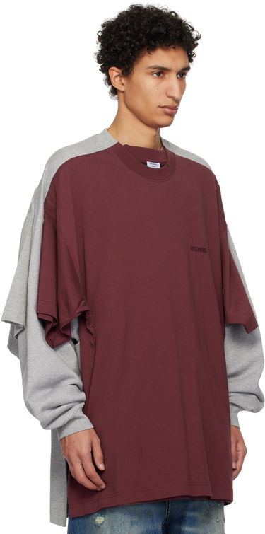 Tričko VETEMENTS Vetements Runway Merged T-Shirt Sweatshirt Vínová | UA66CW630G, 1
