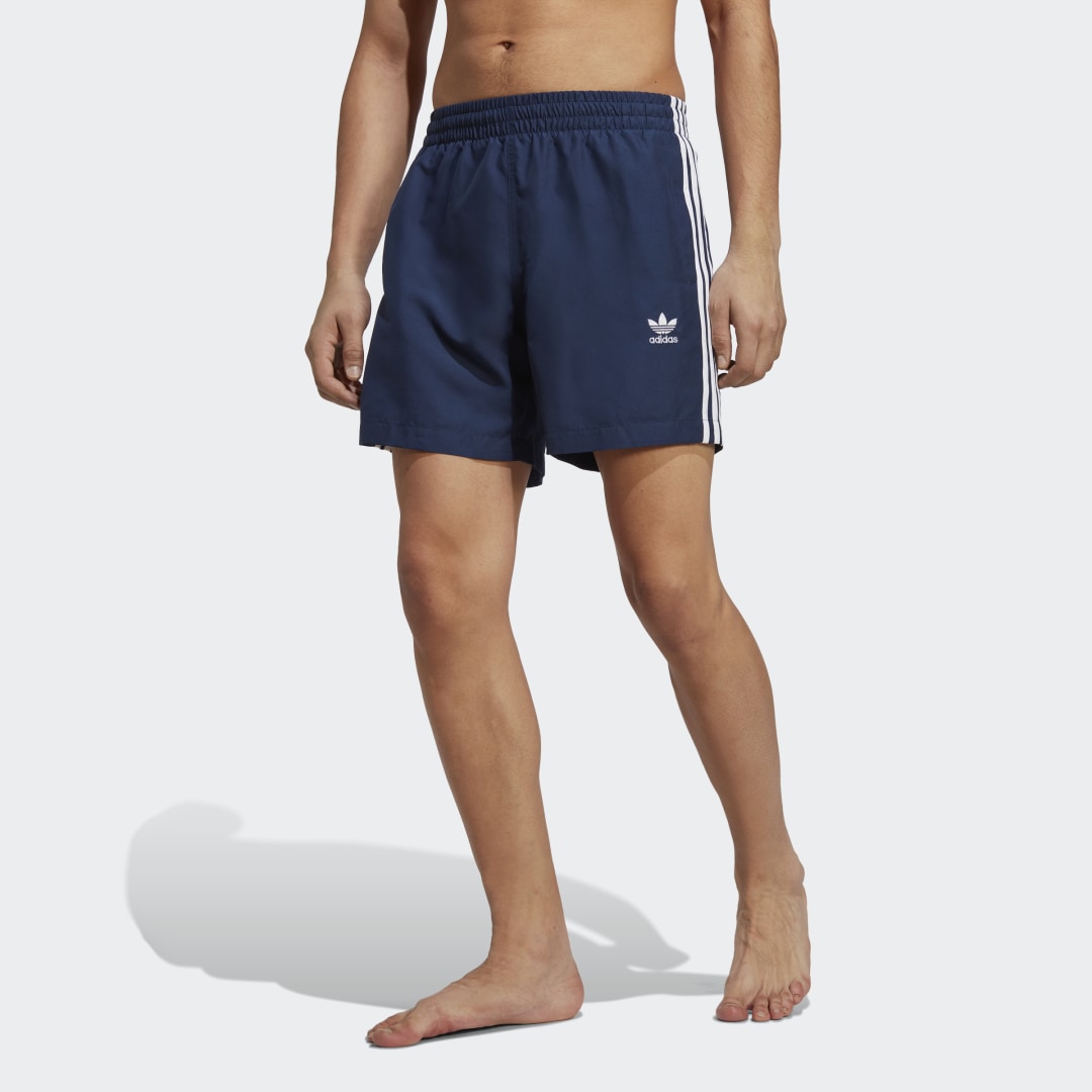 Plavky adidas Originals Adicolor 3-Stripes Modrá | HT4407, 0