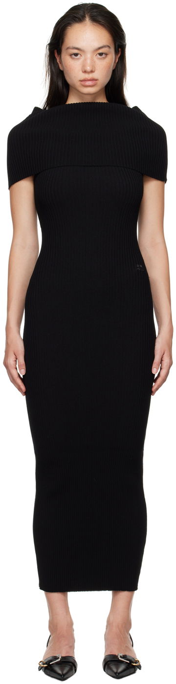 Šaty Courrèges Twist Maxi Dress Čierna | 324MRO469FI0001, 0