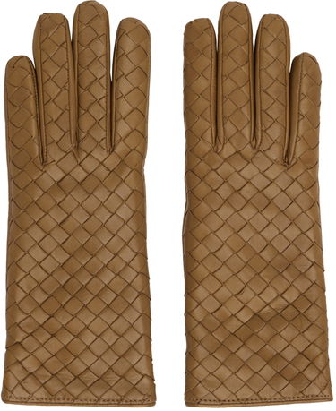 Rukavice Bottega Veneta Leather Gloves Hnedá | 730849 V0171, 0