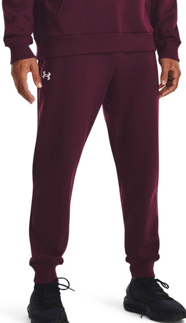 Nohavice a džínsy Under Armour Rival Fleece Vínová | 1379774-600, 0