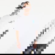 A BATHING APE Cursive College Logo Relaxed Fit Short Sleeve Tee White