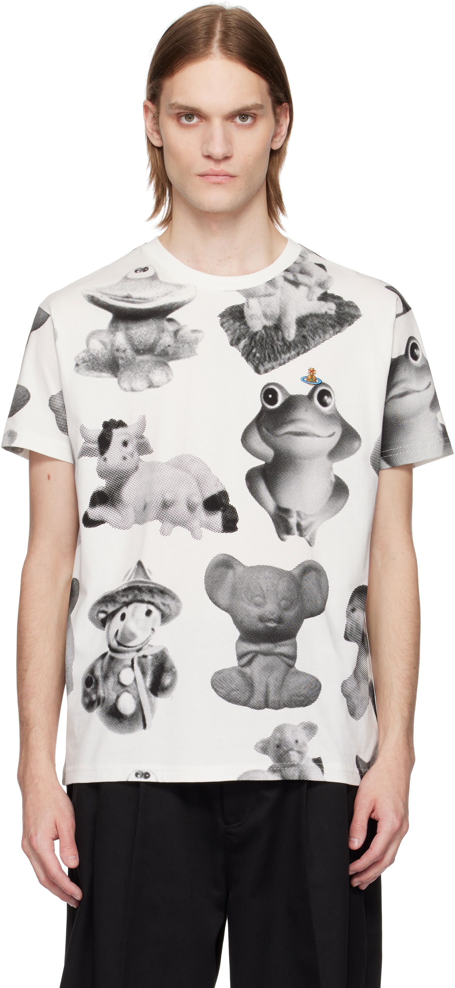 Tričko Vivienne Westwood Vivienne Westwood Classic Figurine Print T-Shirt Biela | 3G010013-J006F-, 0