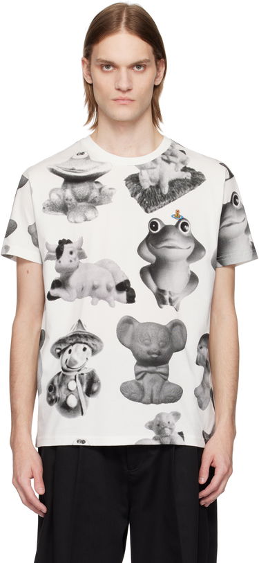 Tričko Vivienne Westwood Vivienne Westwood Classic Figurine Print T-Shirt Biela | 3G010013-J006F-, 0