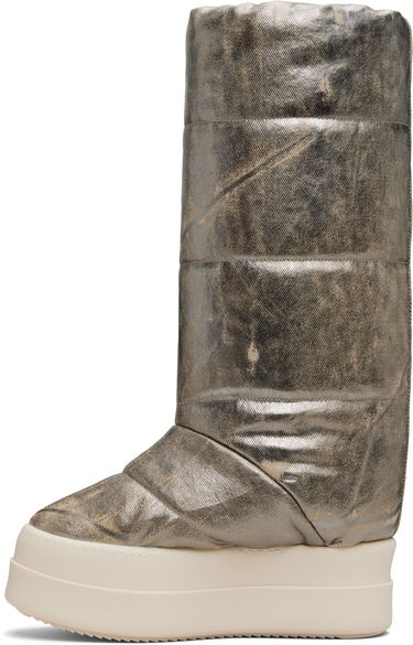 Tenisky a topánky Rick Owens DRKSHDW Concordians Mega Bumper Knee High Lunar Boots Metalická | DS02E7833 DPF, 2