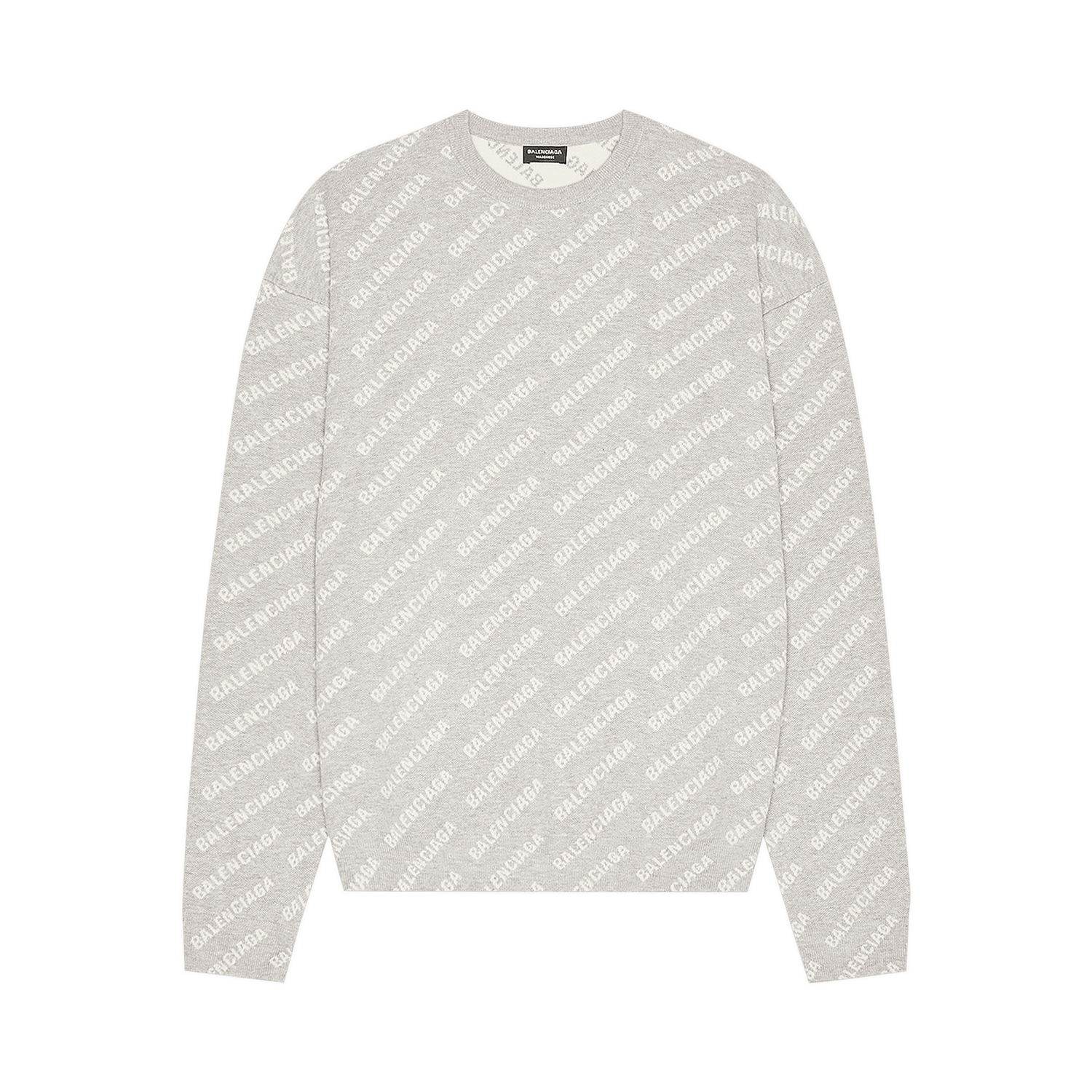 Mikina Balenciaga All Over Crewneck Šedá | 702952 T3233 1461, 0