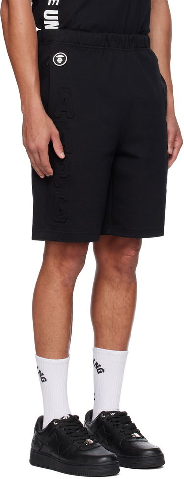 Šortky AAPE by A Bathing Ape AAPE by A Bathing Ape Embossed Shorts Čierna | AAPSPM6990XXKBKX, 1