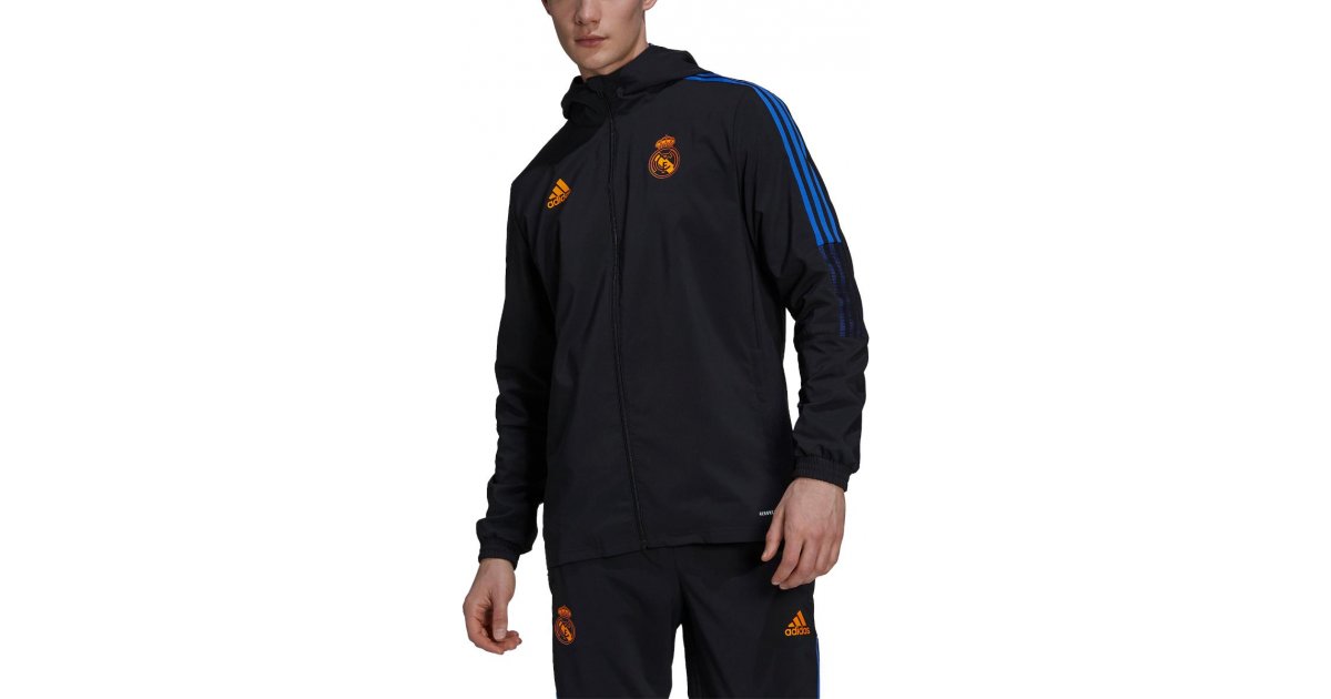 Bunda adidas Originals Real Madrid 21/22 Pre-Match Jacket Čierna | gr4332, 1
