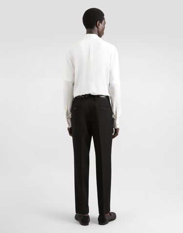 Nohavice Dolce & Gabbana Dolce & Gabbana Wool Cropped Dress Pants With Double Darts Čierna | GP0N2TFU21EN0000, 2