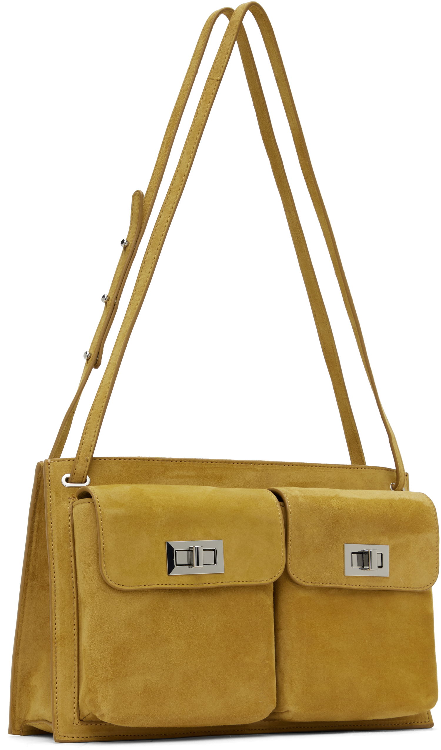 Taška cez rameno BY FAR BY FAR Billy Suede Shoulder Bag Žltá | MWBSB024KL007BR052PL, 1