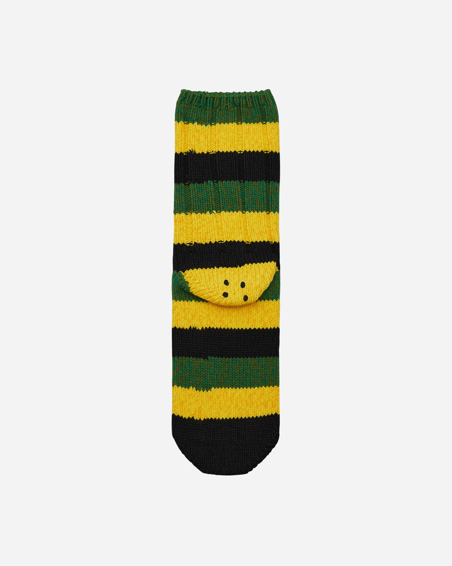 Ponožky KAPITAL Rainbowy Happy Heel Socks Čierna | EK-1365XS BLACK, 1