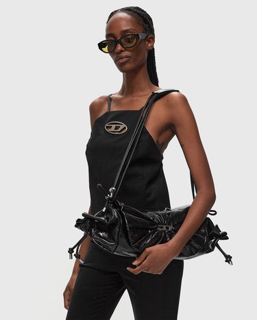 Taška cez rameno Diesel Shoulder Bag Scrunch-D Čierna | X10182-P1003-T8013, 1