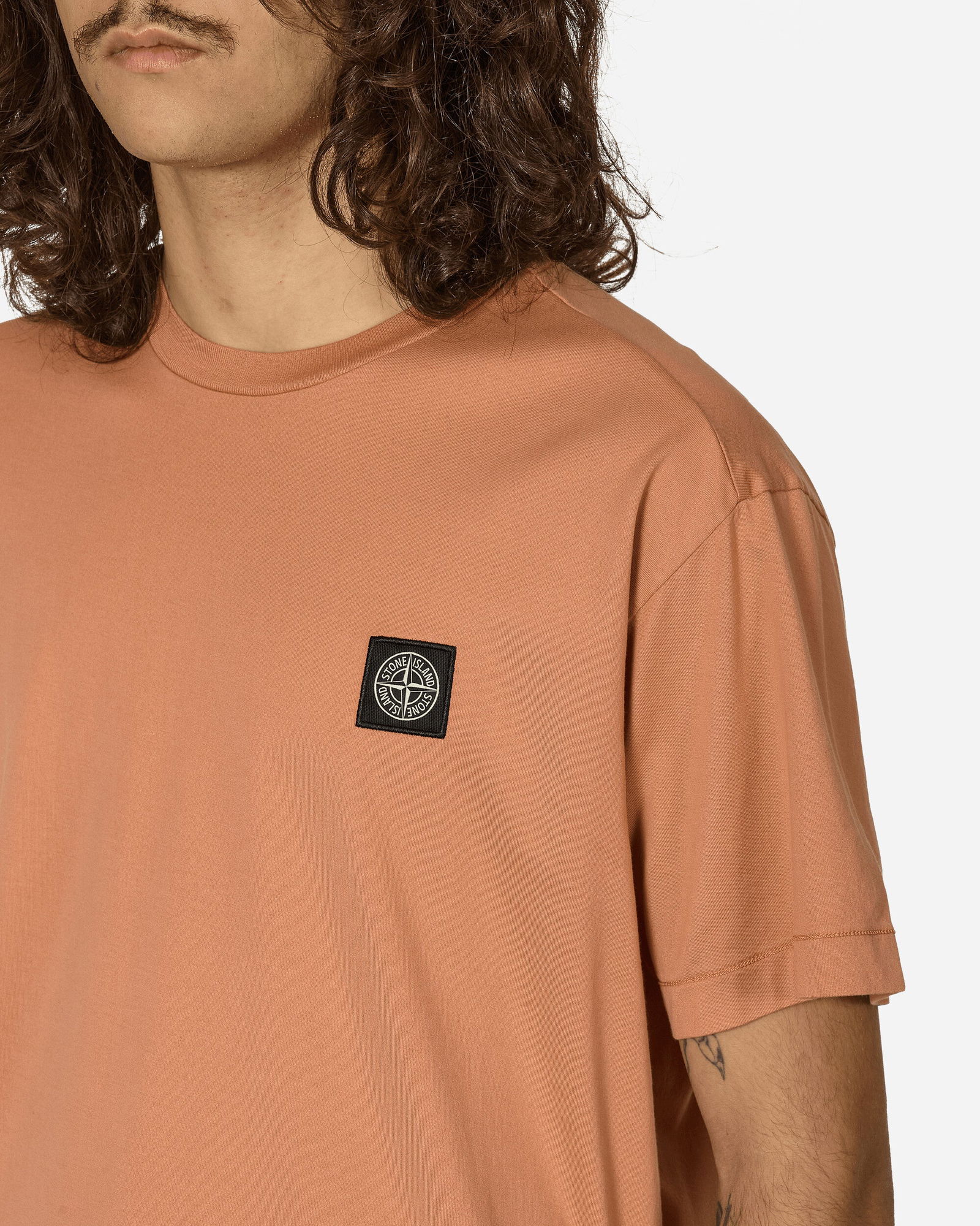 Garment Dyed Logo T-Shirt Orange