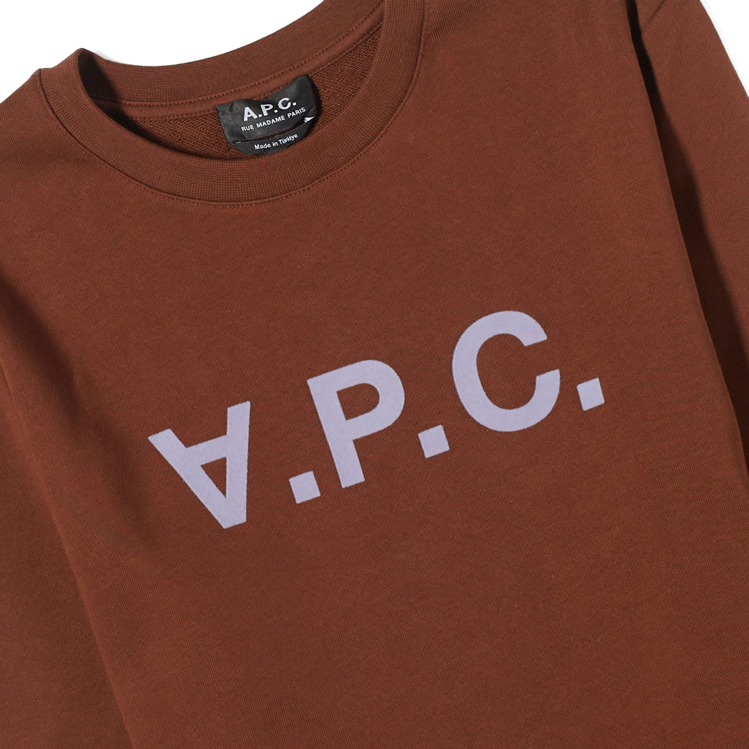 Sveter A.P.C. VPC Logo Crewneck Hnedá | COFAX-H27378-CAJ, 1