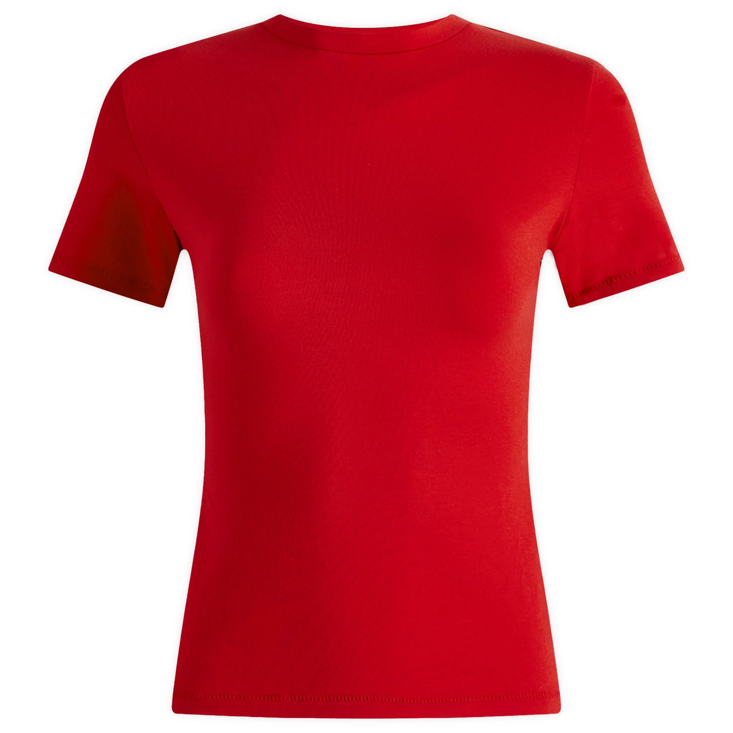 Tričko SKIMS SKIMS Cotton Jersey T-Shirt, Size Large Červená | AP-TSH-0638-CRANBERRY, 1