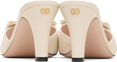 Tenisky a topánky Valentino Valentino Garavani Leather Bow Heeled Sandals Béžová | 7W2S0MN9DDT, 1