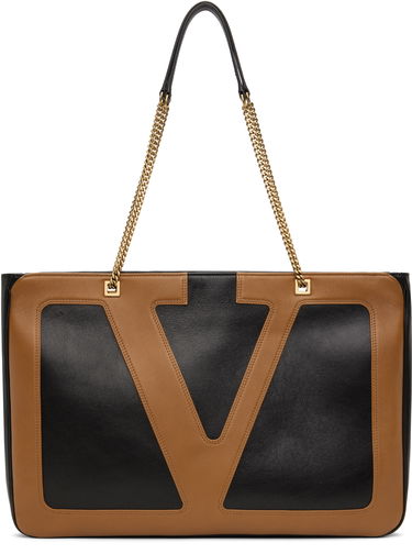 Tote bag Valentino Valentino Garavani Viva Superstar Nappa Leather Shopping Tote Hnedá | 6W2B0R12PTJ, 0