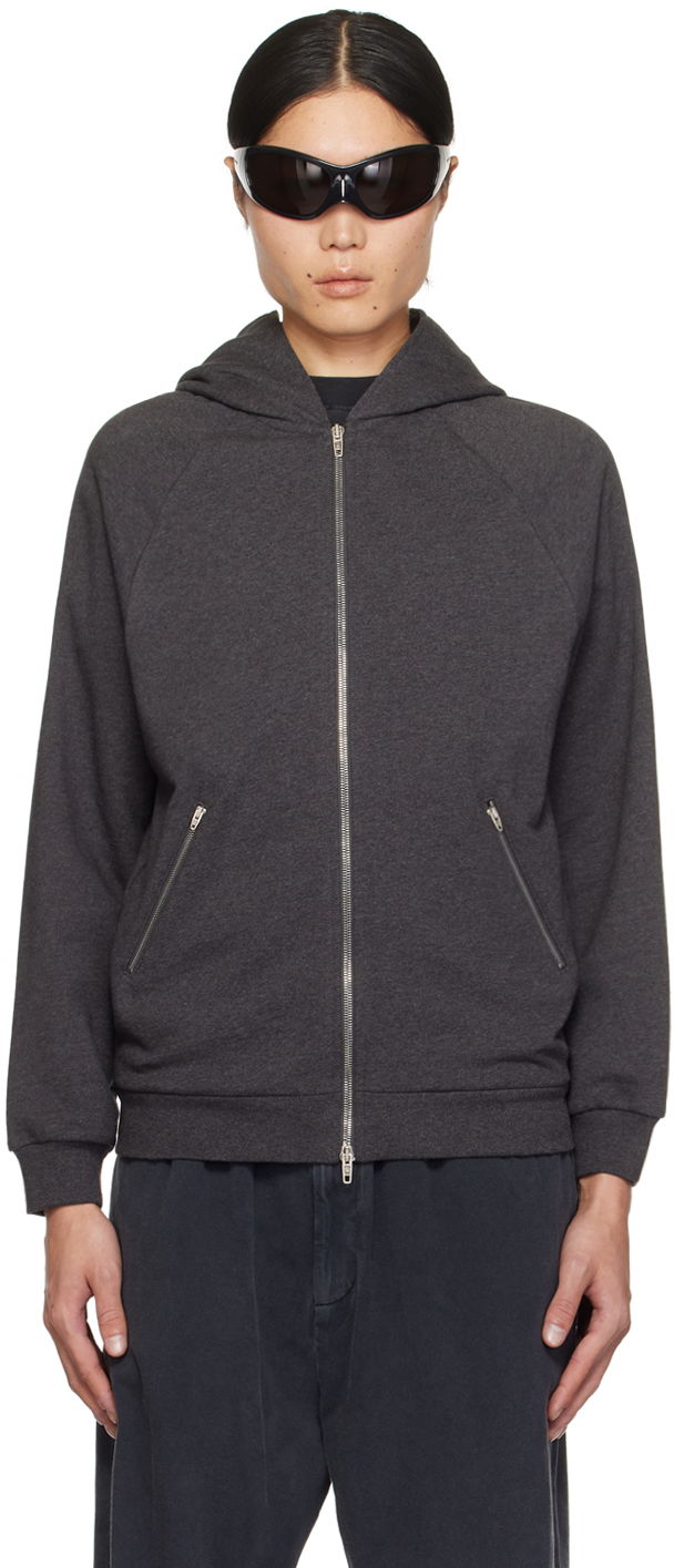 Mikina Balenciaga Zip Hoodie Šedá | 770503-TPVG5-1663, 0