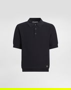 Textured Cotton Polo Shirt