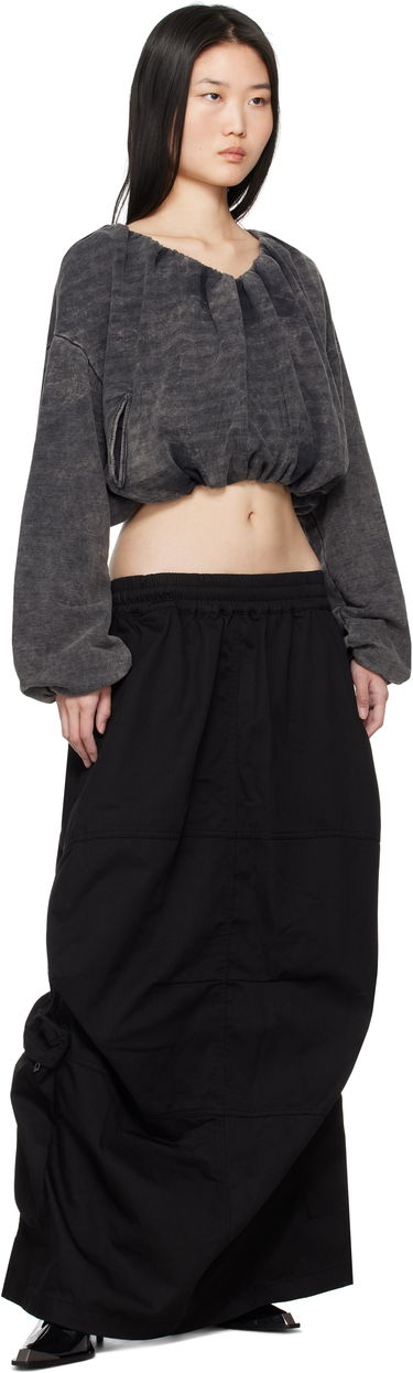 Sukňa Diesel Maxi Skirt With Pockets Čierna | A15321 0AJEB, 3