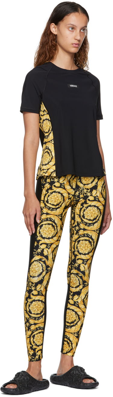 Legíny Versace Barocco Print Leggings Žltá | 1004092_1A03030_5B010, 3