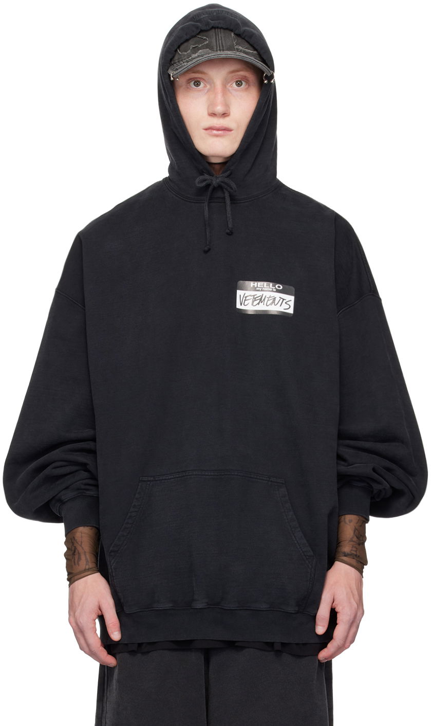 Mikina VETEMENTS 'My Name Is ' Hoodie Čierna | UA65HD110B, 0