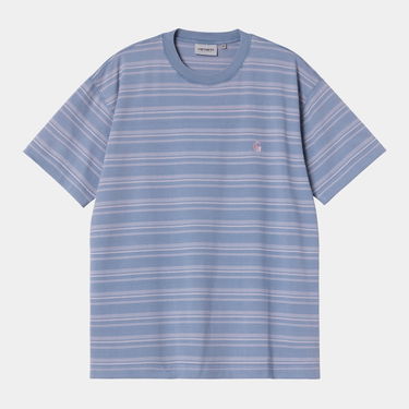 Tričko Carhartt WIP Carhartt WIP Brodine Stripe Short Sleeve T-Shirt Modrá | I035168_6, 4