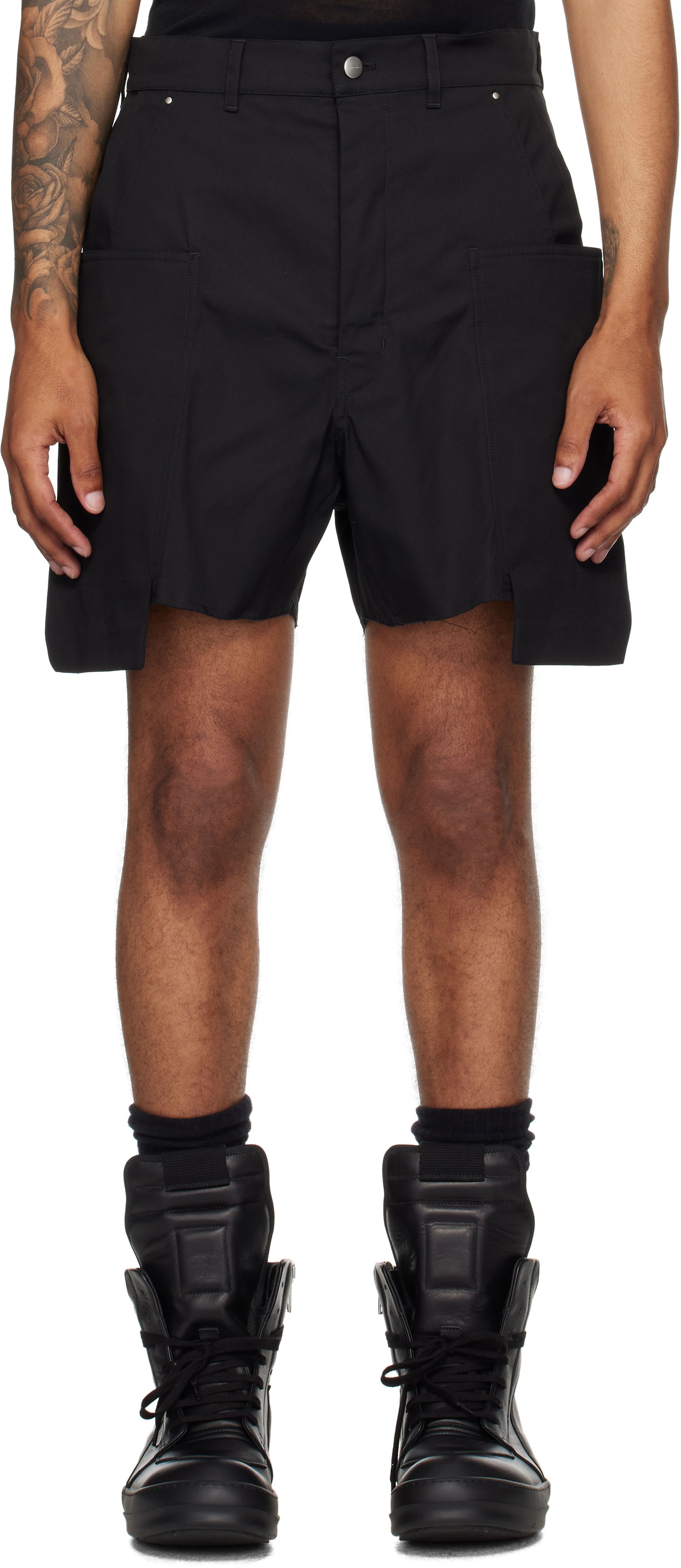 Šortky Rick Owens Rick Owens Stefan Cargo Shorts Čierna | RU02E1382 TE, 0