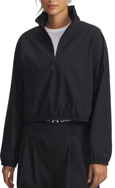 Vetrovka Under Armour Unstoppable Woven Cropped Half-Zip Jacket Čierna | 6007026-001, 0