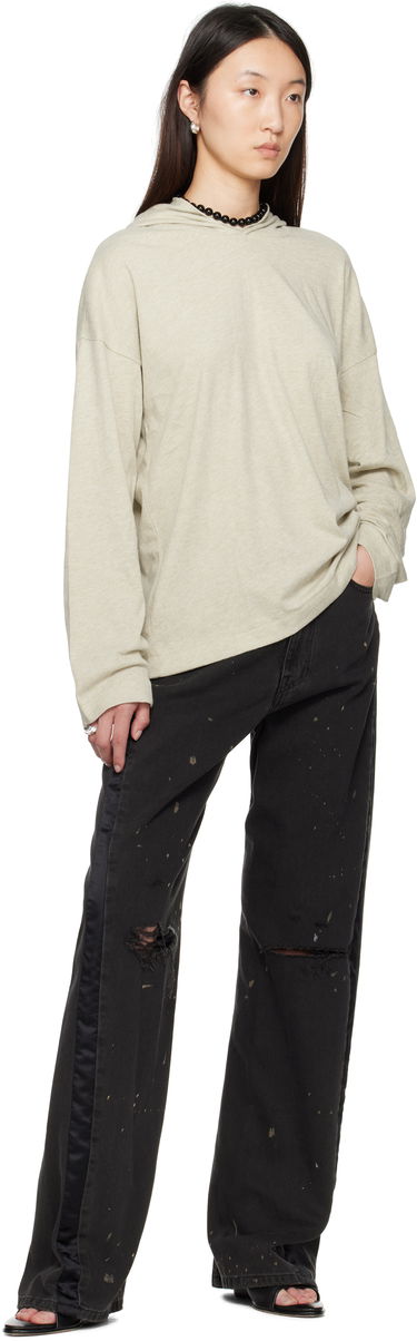 Mikina Fear of God Fear of God ESSENTIALS Long Sleeve Hoodie Béžová | 125SP257042FW, 3