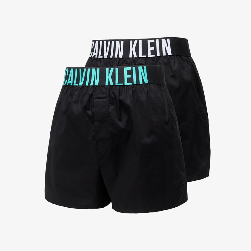 Spodná bielizeň a ponožky CALVIN KLEIN Cotton Stretch Slim Trunks 2-Pack Black Čierna | NB3833A MVL