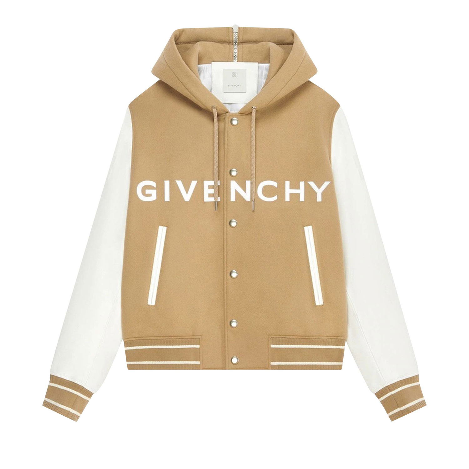 Bomber bunda Givenchy Hooded Bomber Jacket Béžová | BM00XX6Y16 118, 1