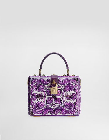 Kabelka Dolce & Gabbana Dolce & Gabbana Dolce Box Majolica Resin Handbag Fialová | BB5970A9AC48S534, 0