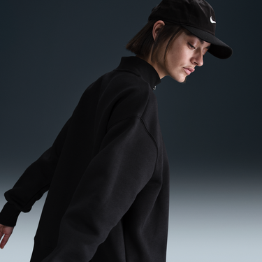 Mikina Nike Sportswear Phoenix Fleece Quarter-Zip Sweatshirt Čierna | HJ0931-010, 3