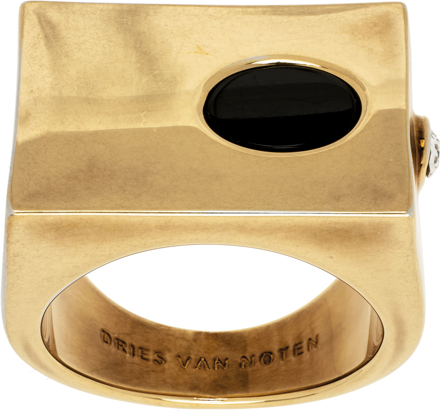 Prsteň Dries Van Noten Dries Van Noten Stone Signet Ring Metalická | 251-028213-057, 0