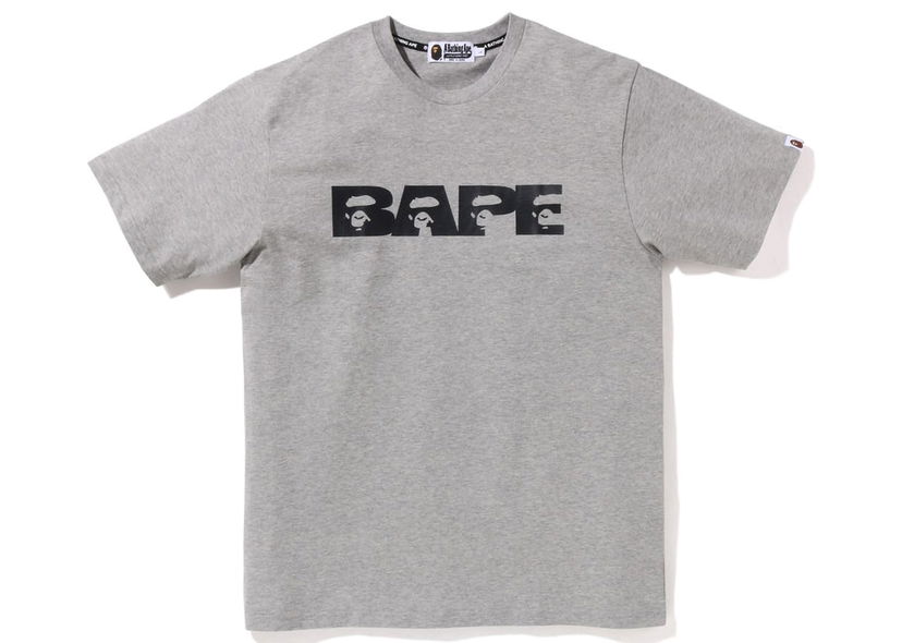 Tričko BAPE BAPE Bape Logo Tee Grey Šedá | 1I80-109-005