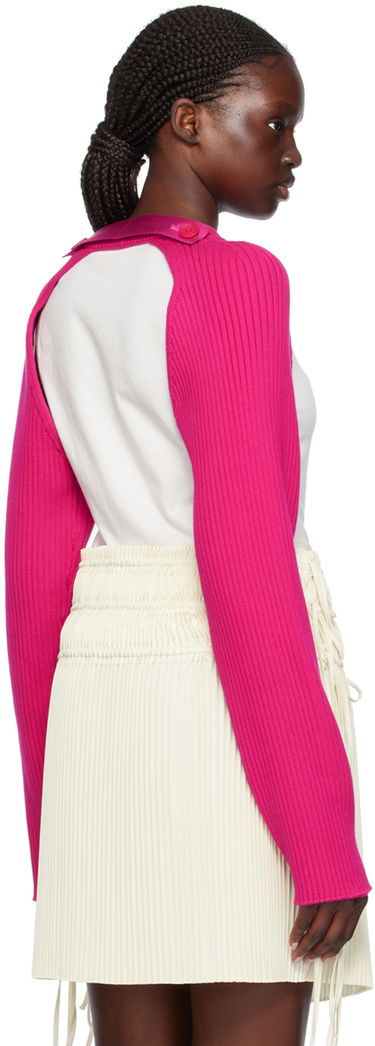 Sveter Helmut Lang Rib Sweater Ružová | O01HW722, 2